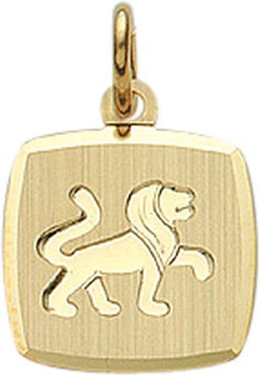 Löwe Sternezeichen Anhänger aus 333 Gelbgold