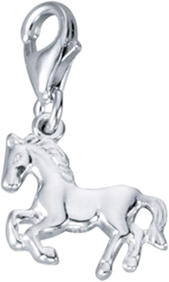 Charm Schmuck Anhänger/Einhänger Pferd aus 925 Sterling Silber