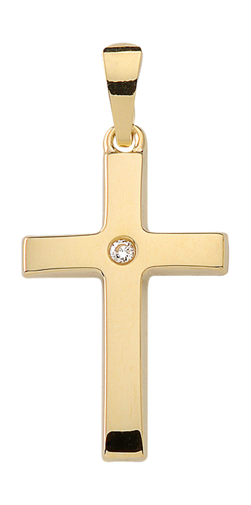 Kreuz Anhänger aus 333 echt Gold