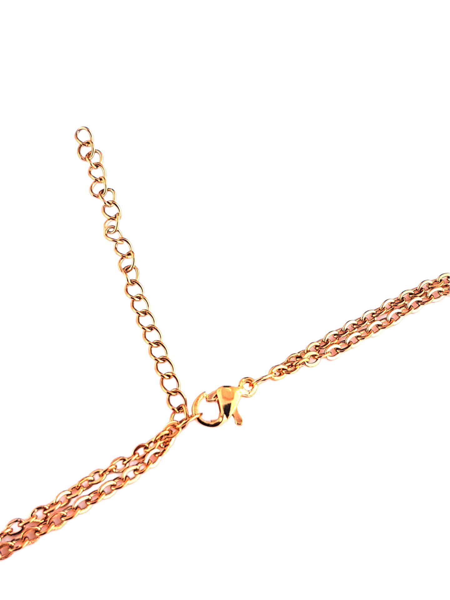 Kleeblatt Anhänger mit Kette aus Edelstahl