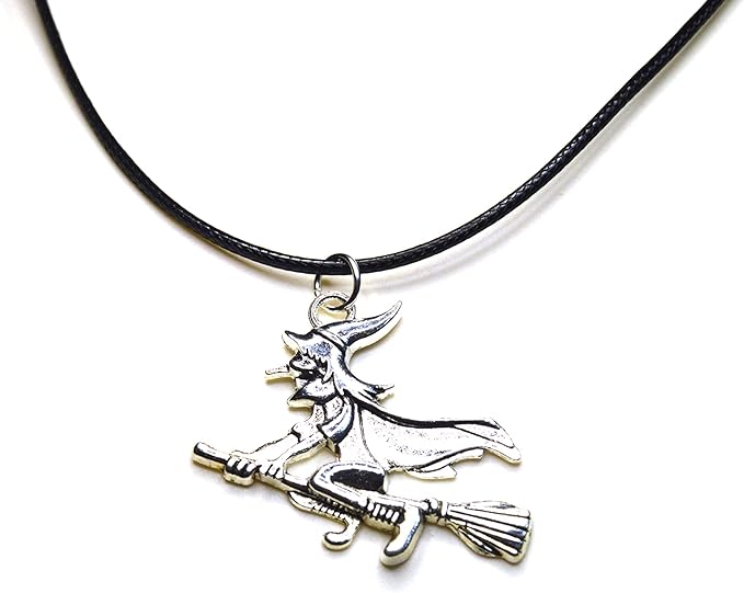 Hexe Anhänger mit Kette