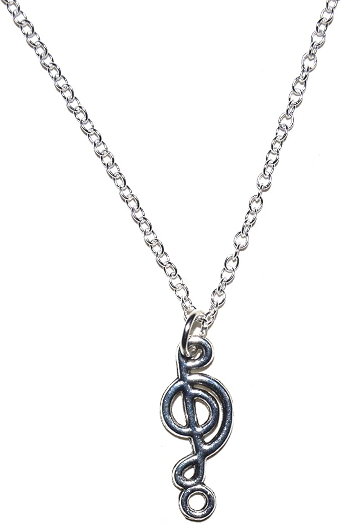 Note mit Silber Kette 60cm