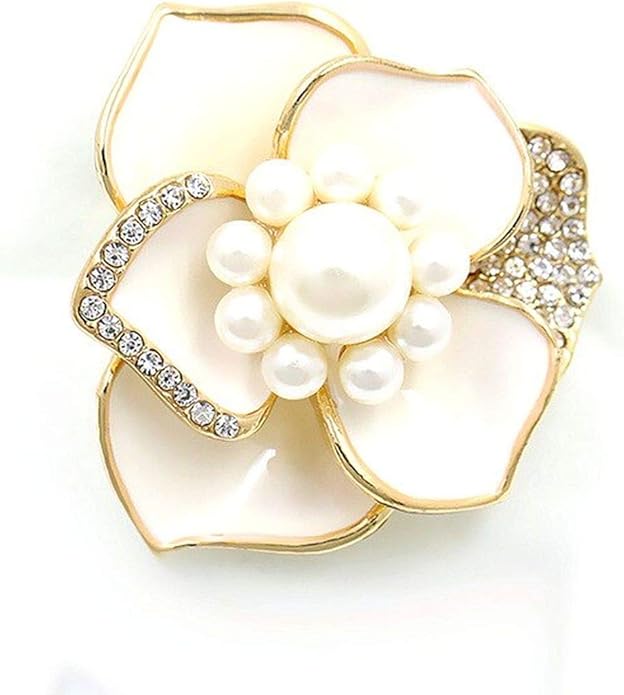 Brosche Blume / Schalhalter