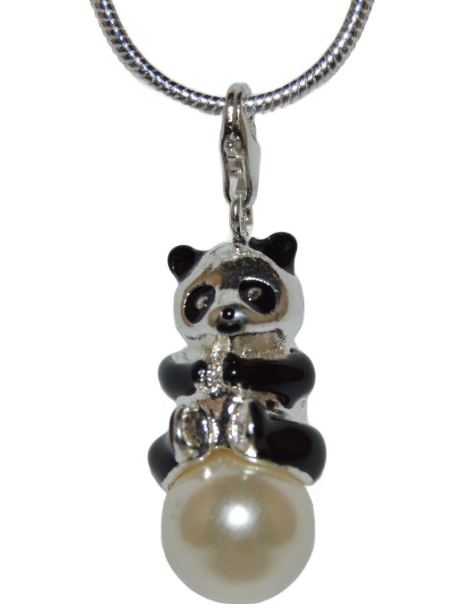 Anhänger Pandabär auf Perle
