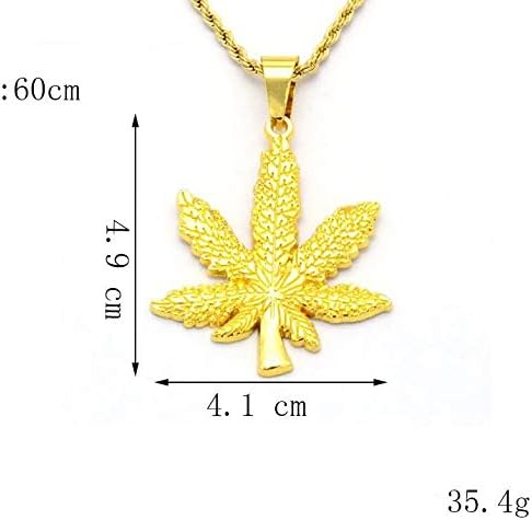 Hanf Anhänger mit Kette