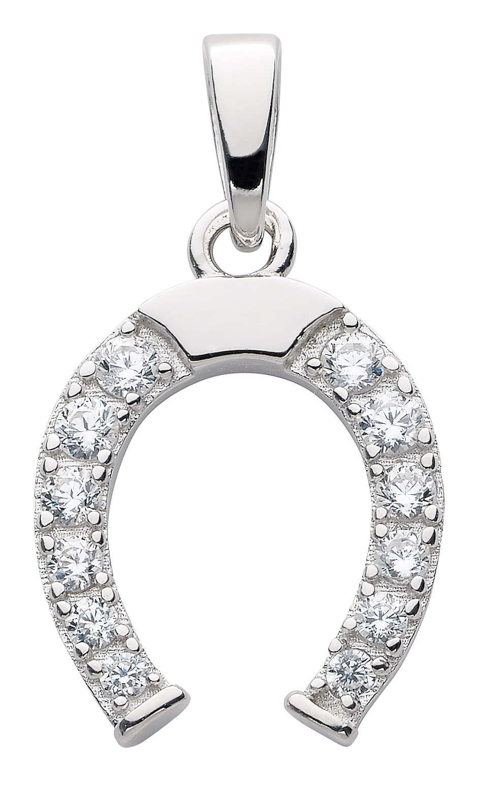Hufeisen Anhänger, Kettenanhänger aus 925 Sterling Silber