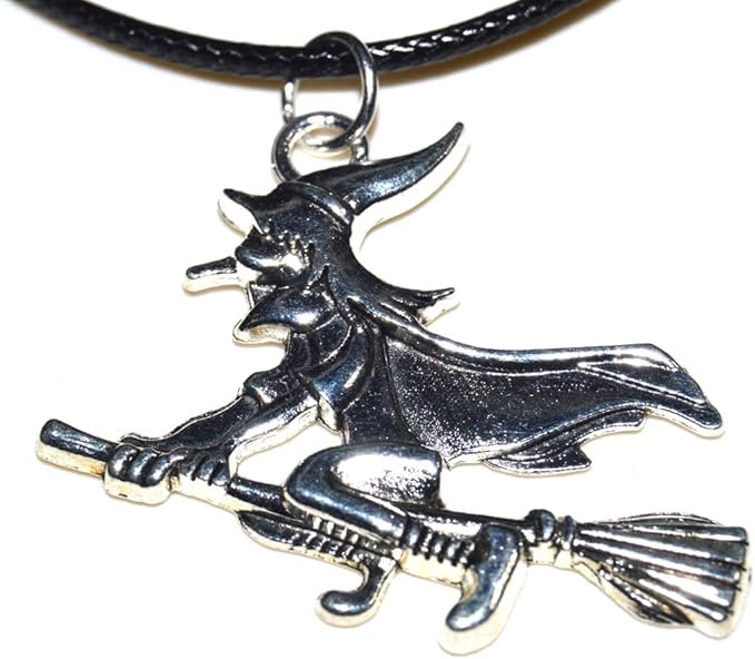 Hexe Anhänger mit Kette