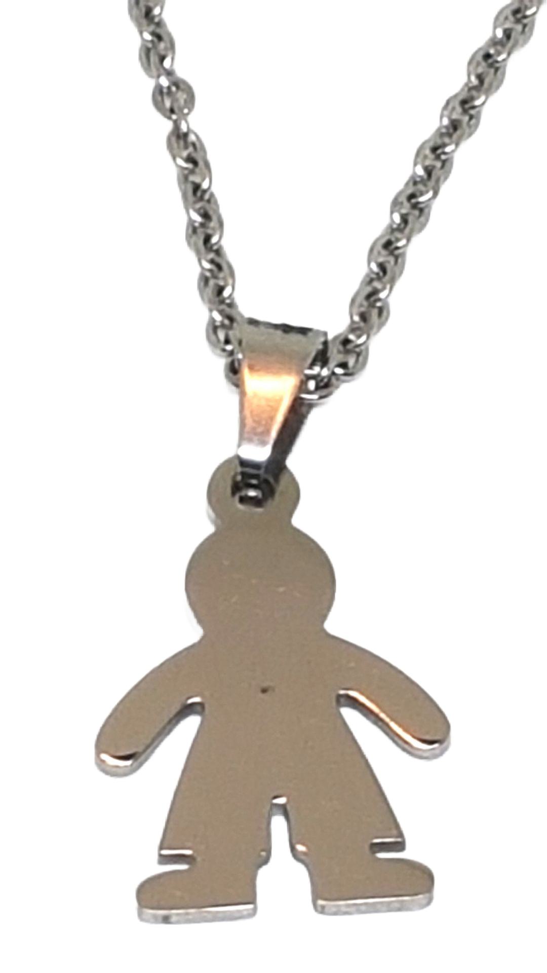 Männchen Anhänger mit Kette