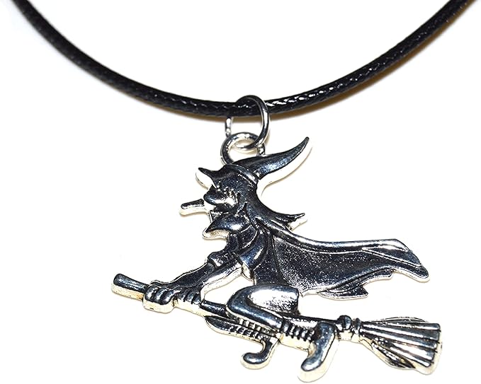 Hexe Anhänger mit Kette