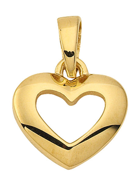 Herz Anhänger, Kettenanhänger aus 333 Gold