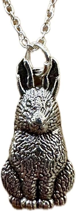 Hase Anhänger mit Silber Kette 50cm