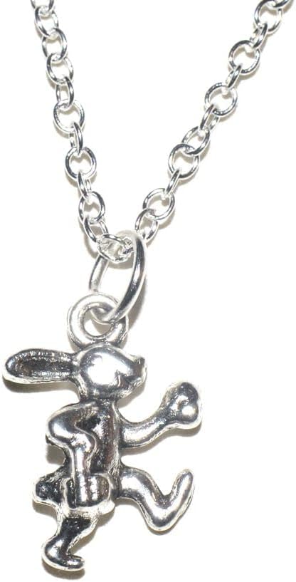 Hase Anhänger mit Silber Kette 55cm