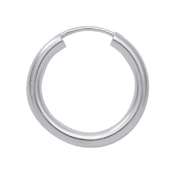 Röhrchencreole aus 925 Sterling Silber 50 mm
