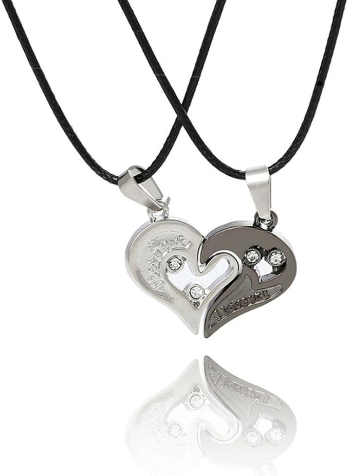 Freundschafts / Partnerschaft Ketten (2 Stück) mit Anhänger I LOVE YOU