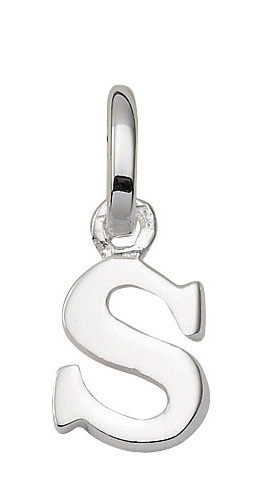 Buchstabenanhänger S aus 925 Sterling Silber