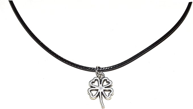 Kleeblatt Anhänger mit Kette 42cm + 5cm