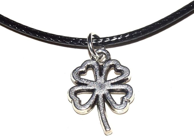 Kleeblatt Anhänger mit Kette 42cm + 5cm