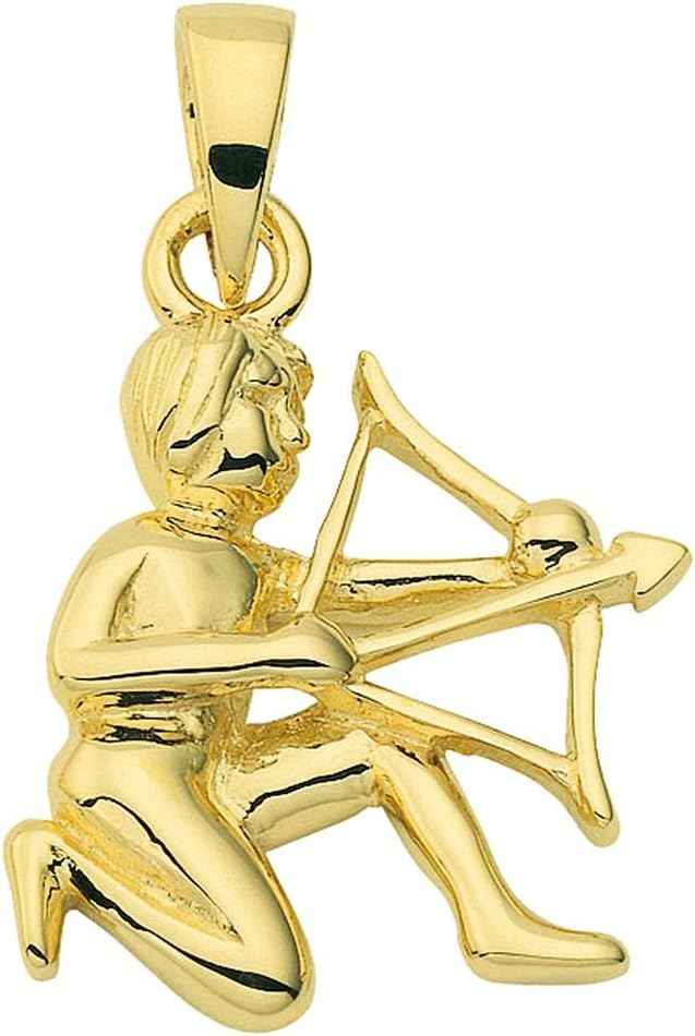 Sternezeichen Anhänger aus 585 Gelbgold