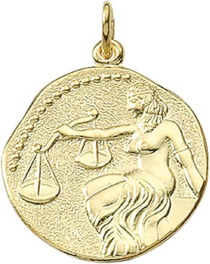 Waage Sternezeichen Anhänger aus 333 Gelbgold