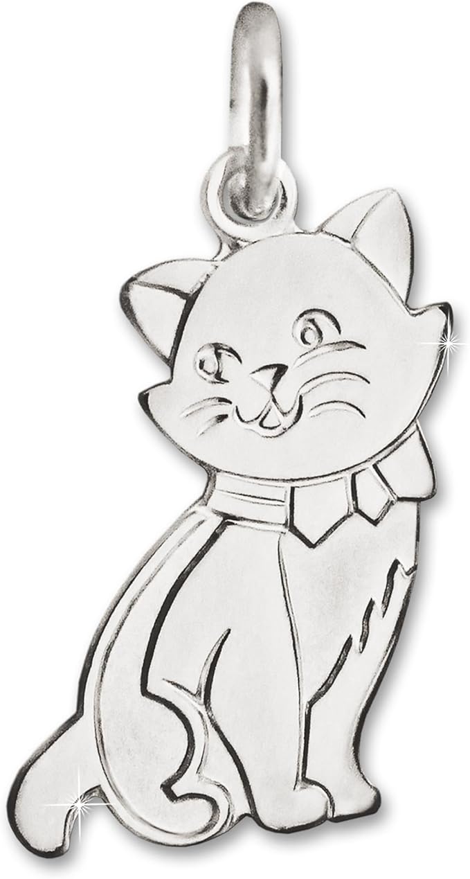 Katze Ketten Anhänger aus 925 Sterling Silber