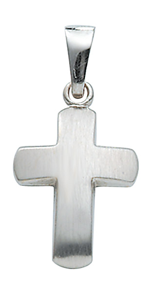 Kreuz Anhänger/Kettenanhänger aus 333 echt Weißgold