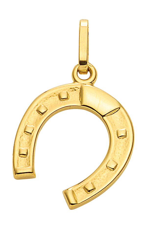 Hufeisen Anhänger, Kettenanhänger aus 333 Gold 8 Karat