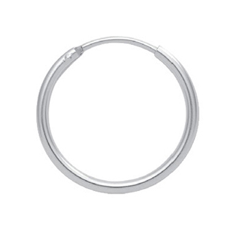 Röhrchencreole aus 925 Sterling Silber 9mm