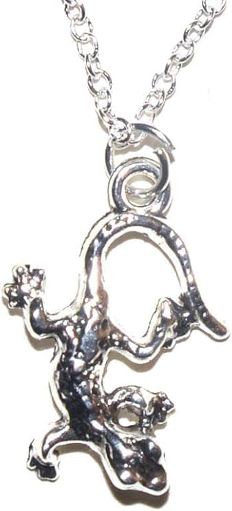 Gecko Anhänger mit Silber Kette