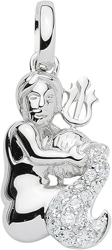 Wassermann Sternezeichen Anhänger mit Zirkonia aus 925 Silber