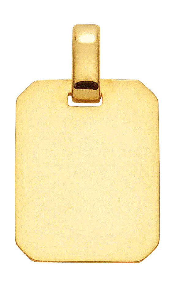 Gravurplatte aus 333 echt Gold
