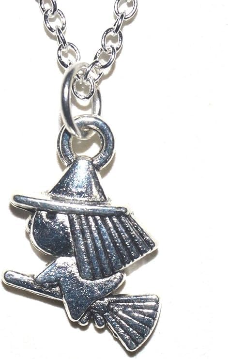 Hexe mit Silber Kette 60cm