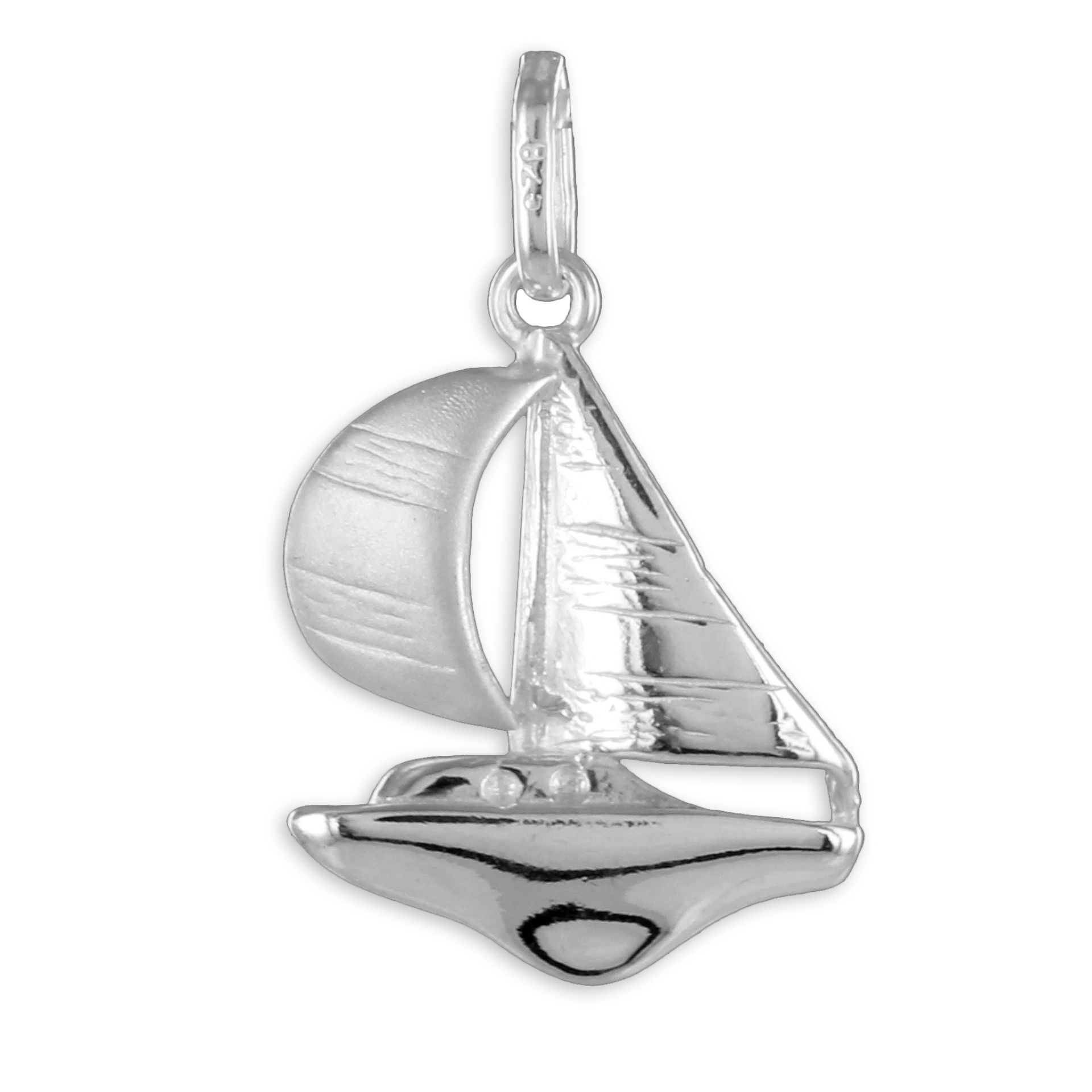 Segelboot Anhänger aus 925 echt Silber