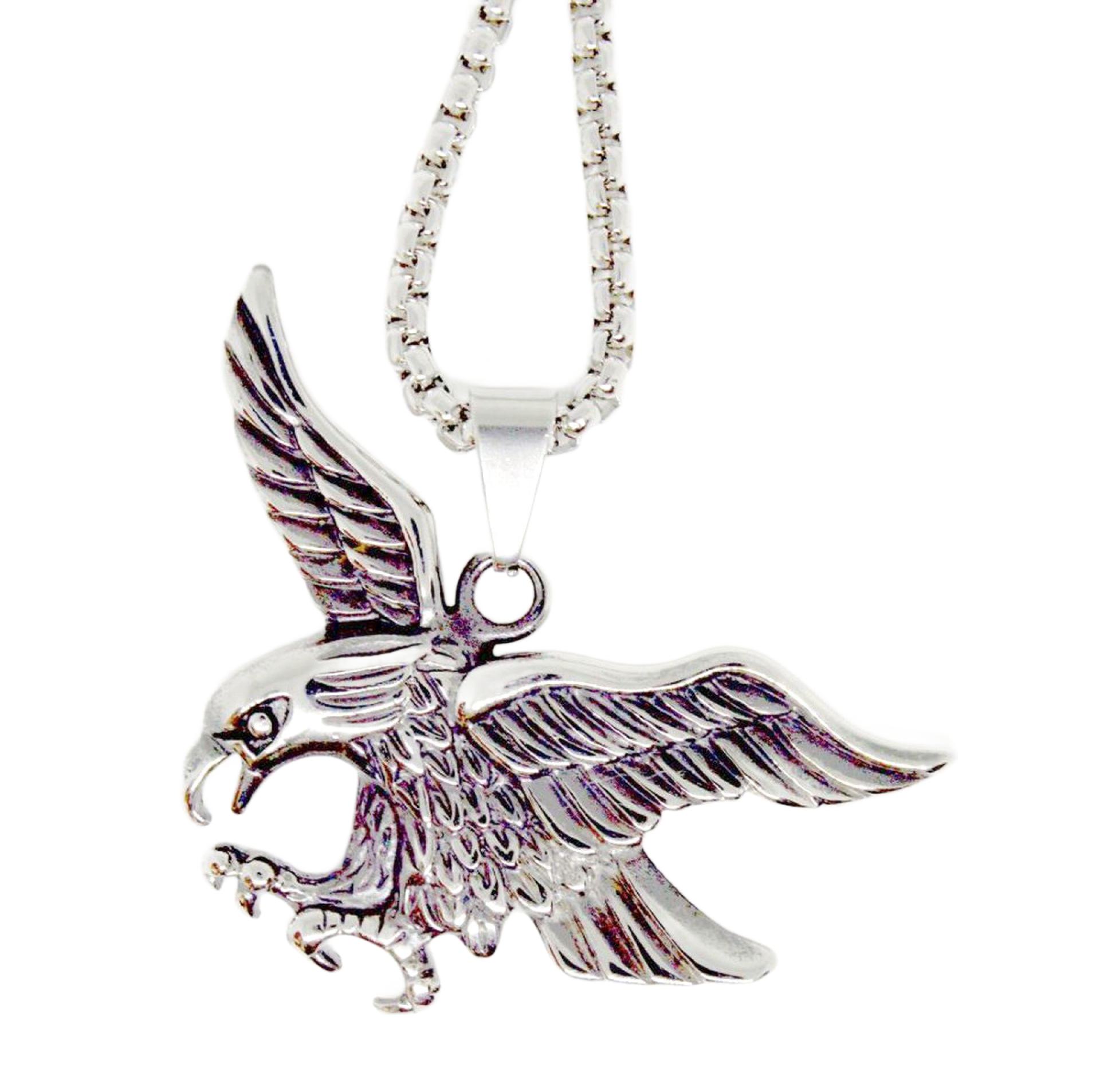 Adler mit Kette aus Edelstahl