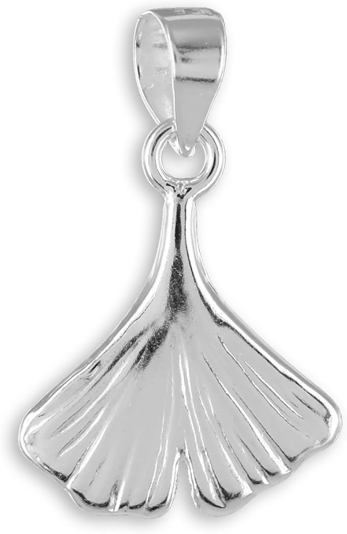 Ginkgo Blatt Anhänger aus echt 925 Silber