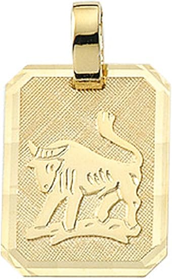 Stier Sternezeichen Anhänger aus 333 Gelbgold