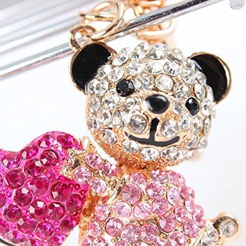 Schlüsselanhänger,Taschenanhänger Bärchen Strass steinen