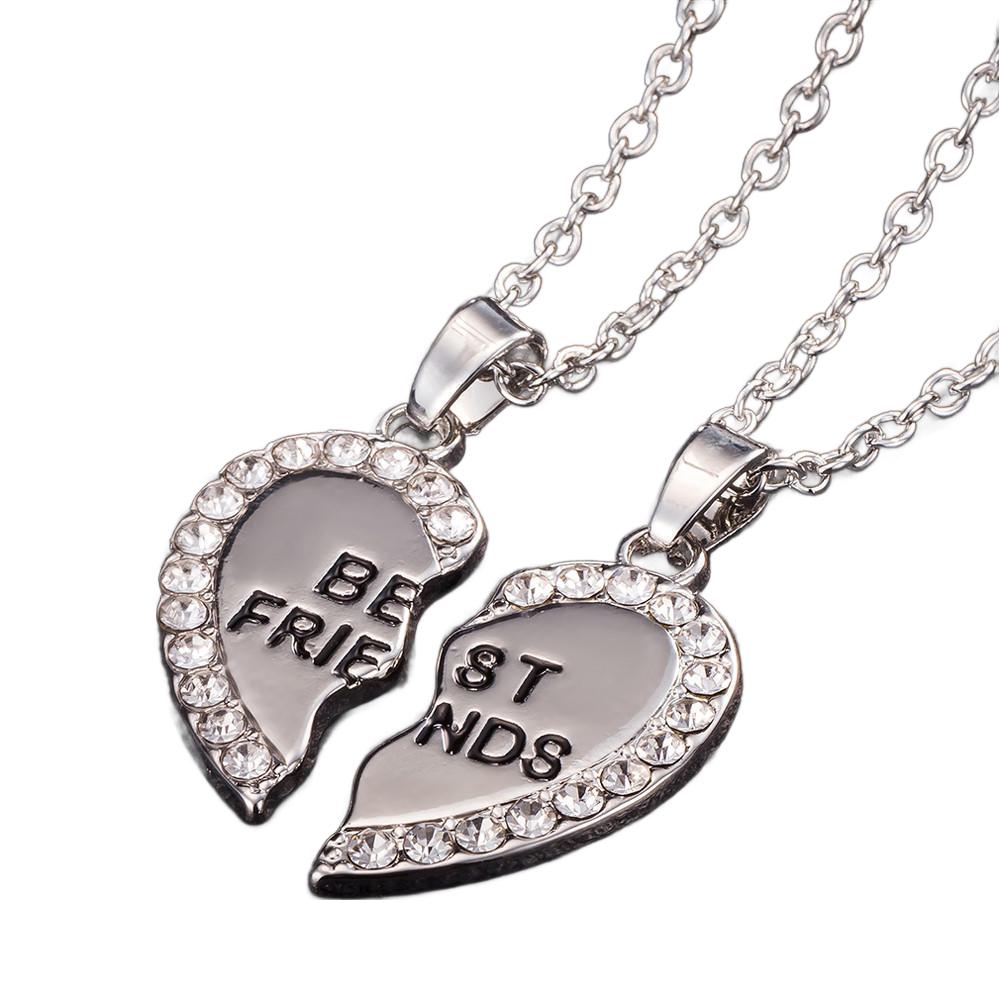 Halskette mit Herzanhänger „Bester Freund“ für Herren und Damen, Unisex, Schmuckkette