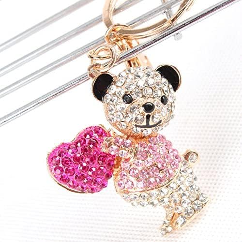 Schlüsselanhänger,Taschenanhänger Bärchen Strass steinen