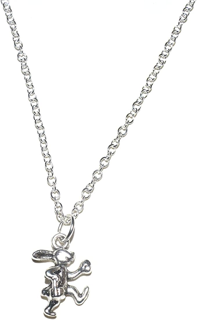 Hase Anhänger mit Silber Kette 55cm
