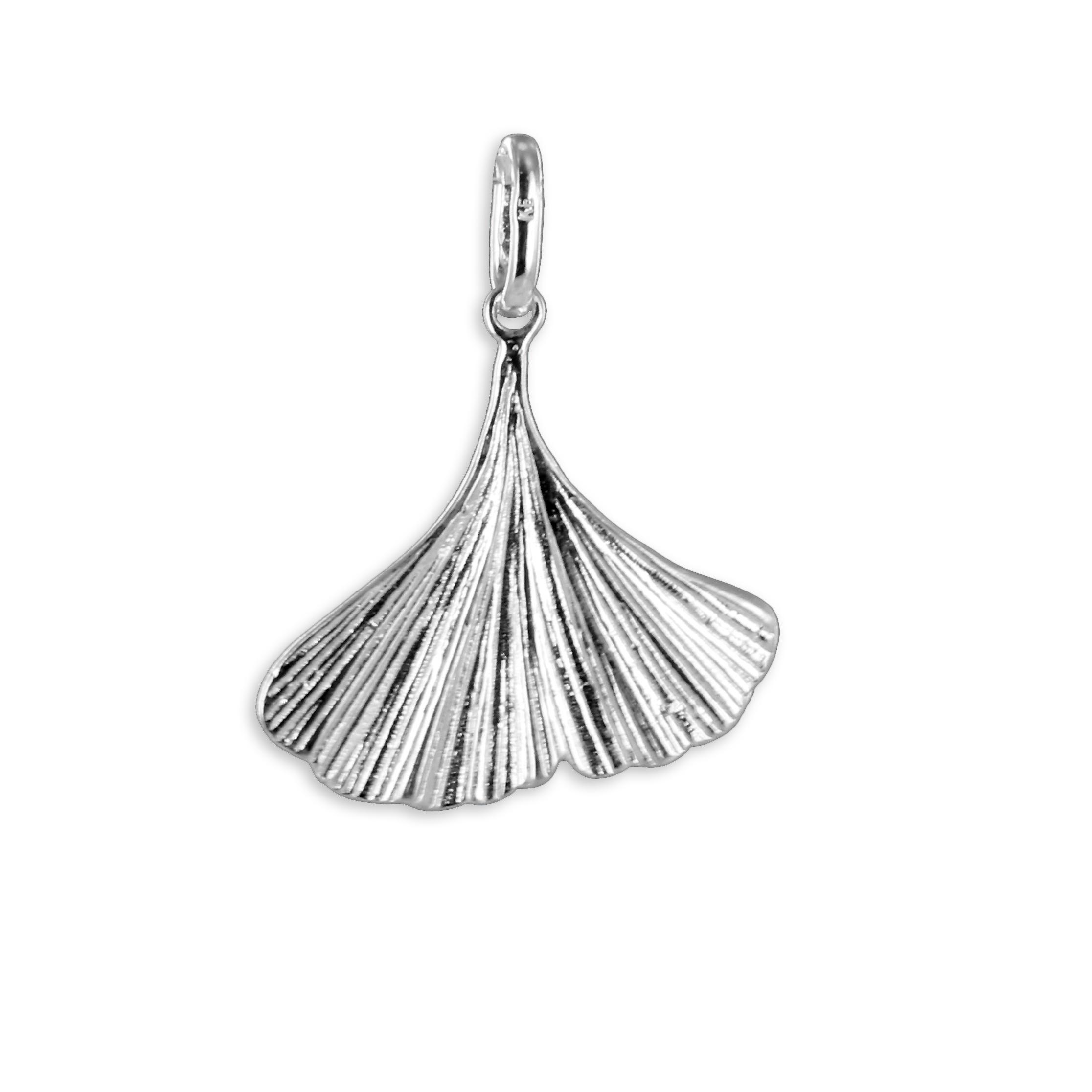 Anhänger Ginkgo-Blatt aus 925 Silber