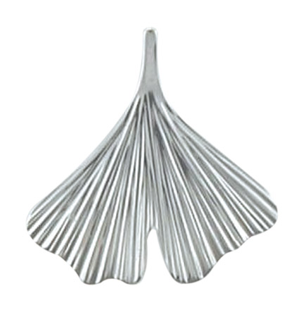 Ginkgoblatt - Anhänger aus 585 echt Weißgold