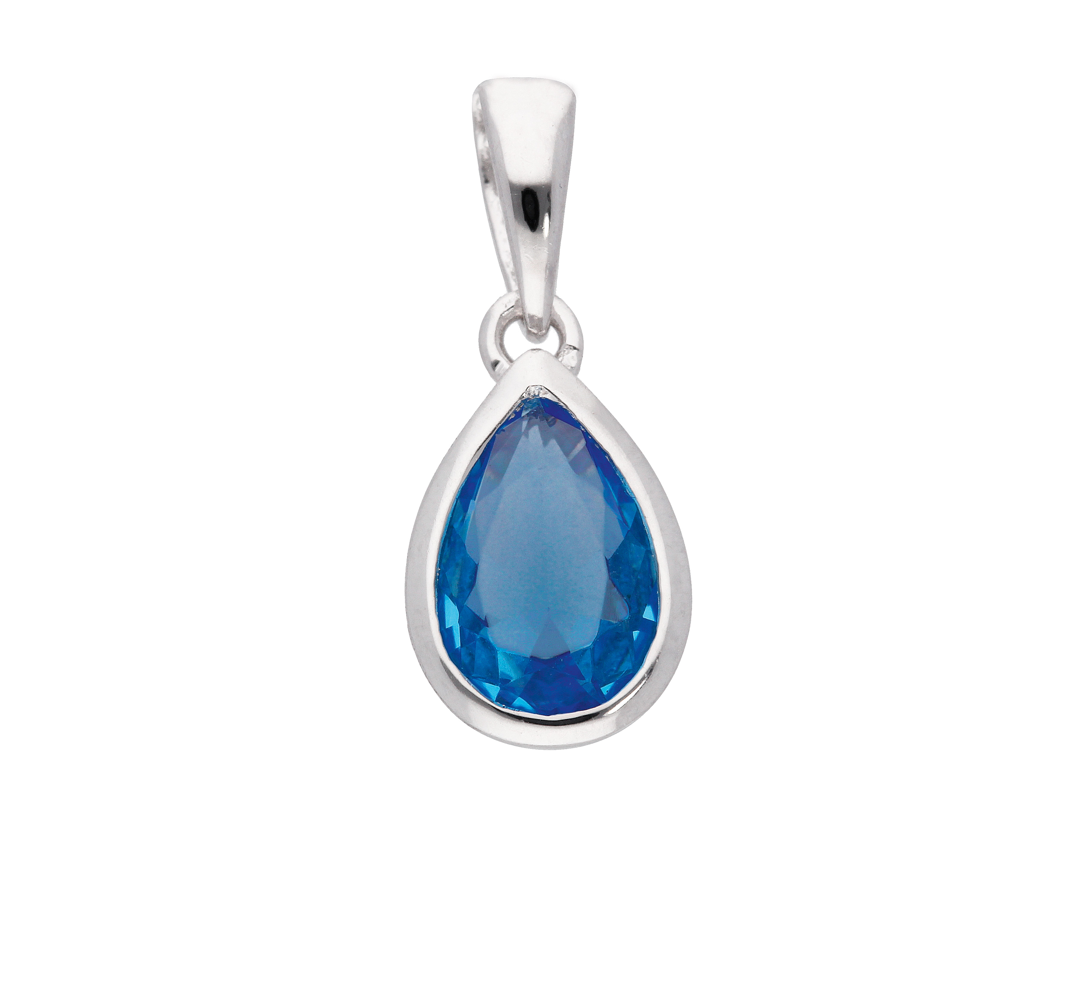 Tropfen Anhänger Kettenanhänger mit Zirkonia aus 925 Sterling Silber