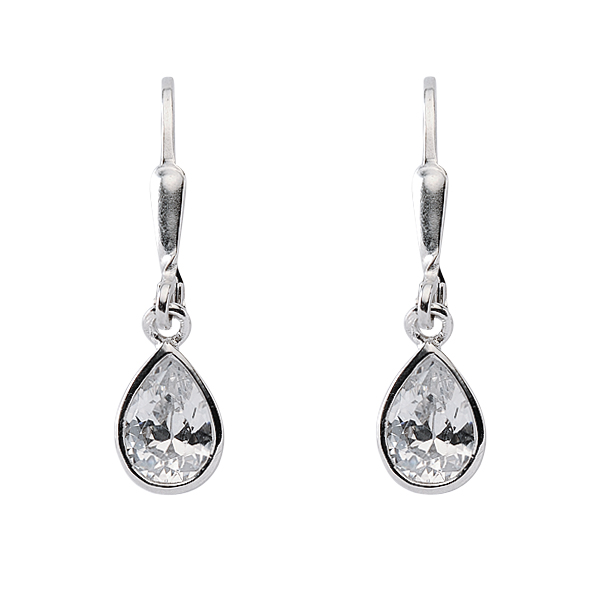 Ohrhänger mit Zirkonia aus 925 Sterling Silber