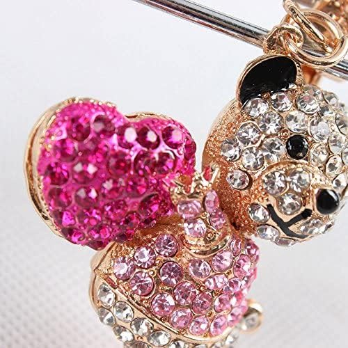 Schlüsselanhänger,Taschenanhänger Bärchen Strass steinen