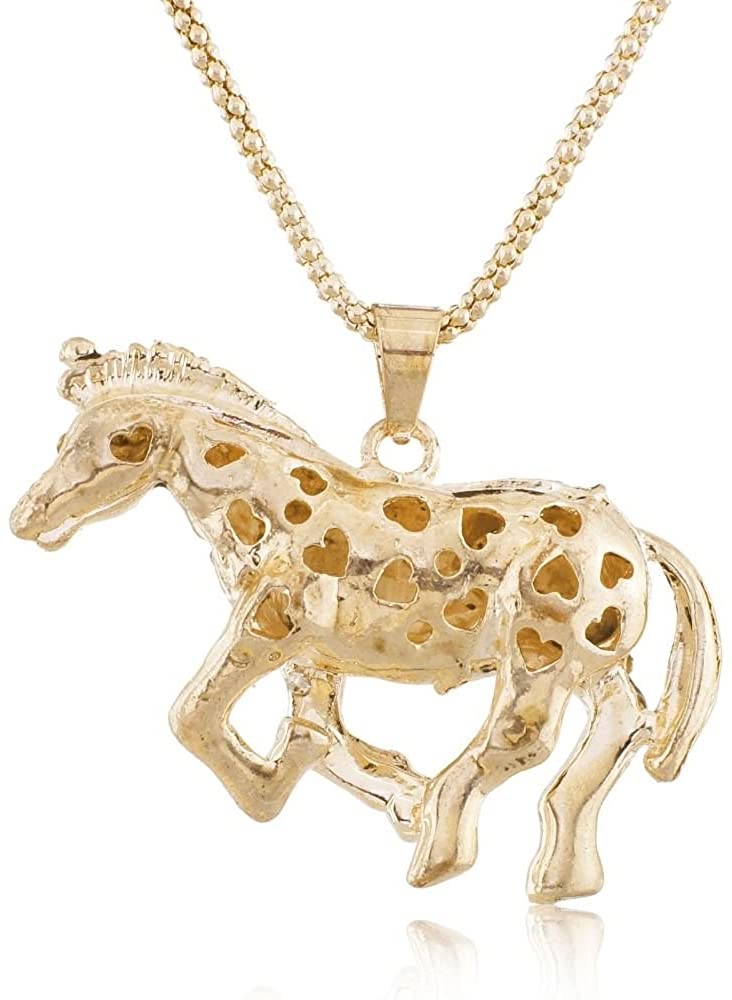 Anhänger Zebra mit Strasssteinen und Kette