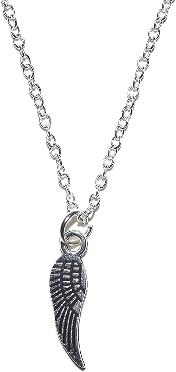 Flügelanhänger mit Silber Kette