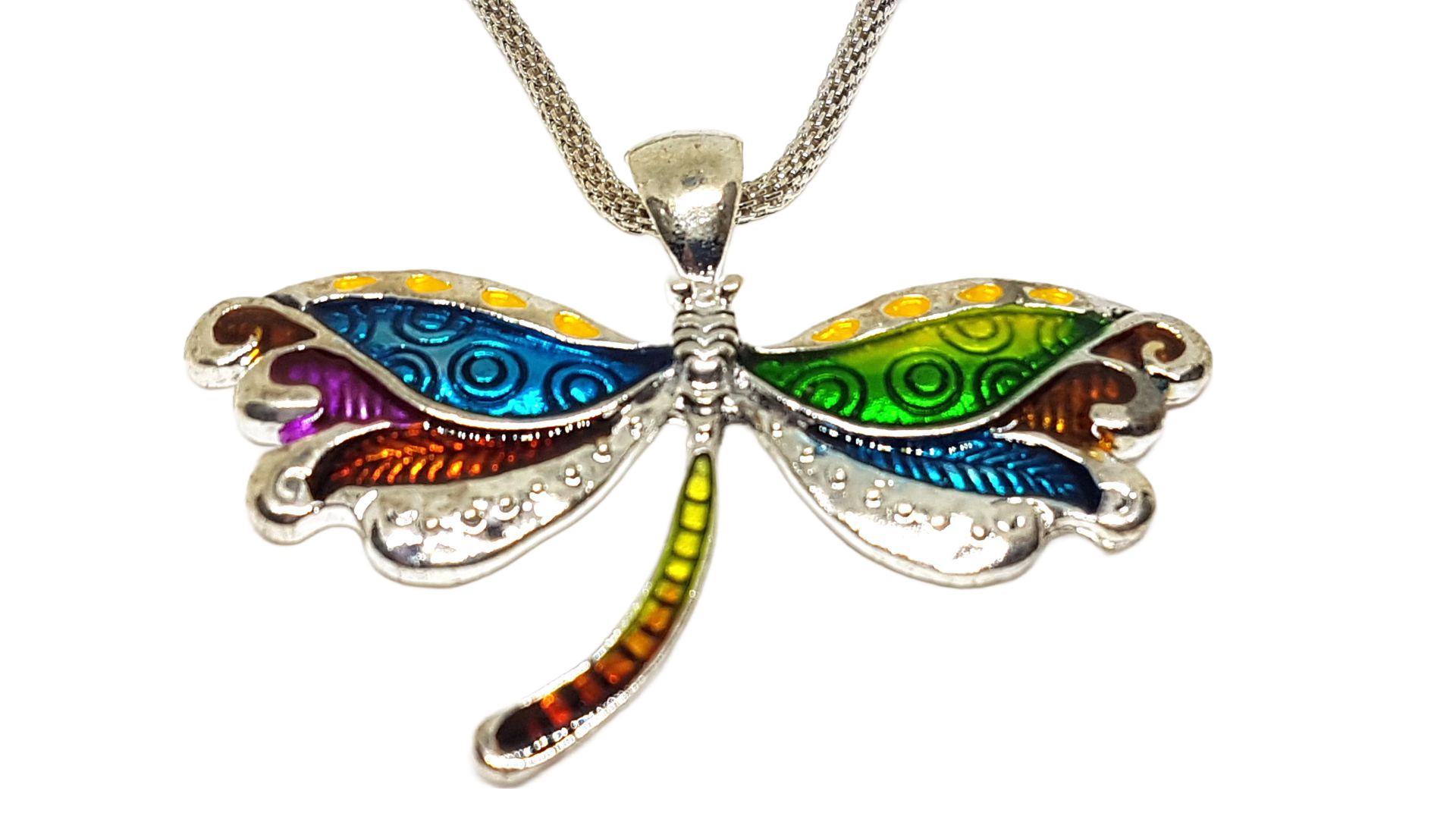 Schmetterling Schmuckset Anhänger mit Kette und Ohrstecker